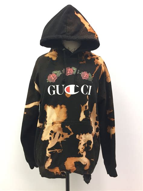 rare gucci hoodie|Gucci distressed hoodie.